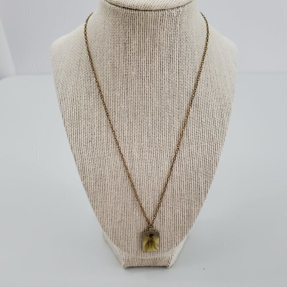 18 Kt GP Plated Necklace Angel Enamel Pendant Char - Picture 2 of 7